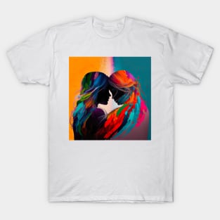 LGBTQ Pride - An abstract expression of Lovers in pride colors T-Shirt